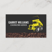 Carte De Visite Véhicules de construction Camion de vidage | Earth (Devant)