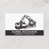 Carte De Visite Véhicules de construction commerciaux (Devant)