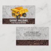Carte De Visite Véhicules de construction | Earth Mover (Devant / Derrière)