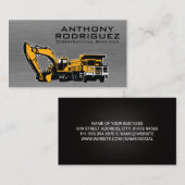 Carte De Visite Véhicules de construction | Générateur (Devant / Derrière)