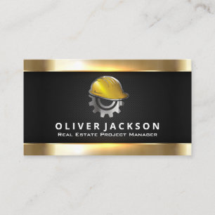 Carte De Visite Véhicules de construction Logo du Casquette dur