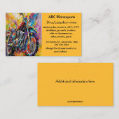 Carte De Visite Véhicules de motocyclettes VTT motorisés modifiabl (Devant / Derrière)