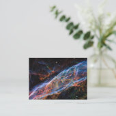 Carte De Visite Veil Nebula Supernova Reste Télescope Hubble (Debout devant)