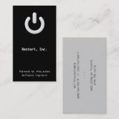 Carte De Visite Veille (bouton Activé/Désactivé) (Devant / Derrière)