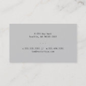 Carte De Visite Veille (bouton Activé/Désactivé) (Dos)