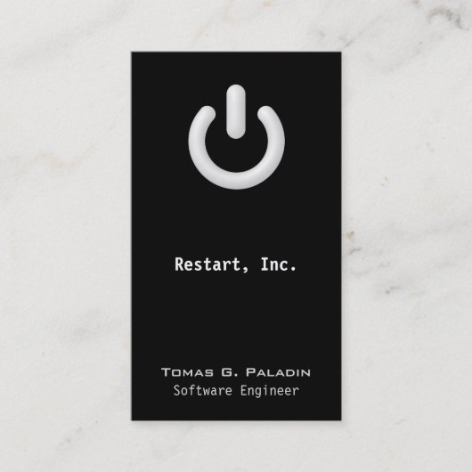 Carte De Visite Veille (bouton Activé/Désactivé) (Devant)