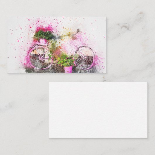 Carte De Visite Vélo (Devant / Derrière)