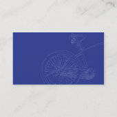Carte De Visite Vélo bleu - affaires (Dos)