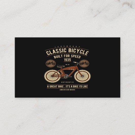 Carte De Visite Vélo classique (Devant)