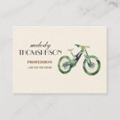 Carte De Visite Vélo de descente Offre Sport Xtreme Aquarelle Art (Devant)