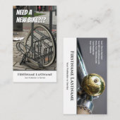 Carte De Visite Vélo drôle à défaut pour les magasins de réparatio (Devant / Derrière)