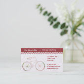 Carte De Visite Vélo floral fillette (Debout devant)
