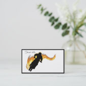 Carte De Visite Vélo Off Road Dirt avec flammes (Debout devant)