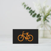 Carte De Visite Vélo Orange (Debout devant)