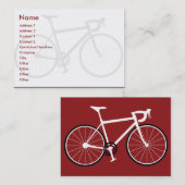 Carte De Visite Vélo - potelé (Devant / Derrière)