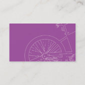 Carte De Visite Vélo pourpre - potelé (Dos)