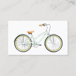 carte de visite vélo rétro
