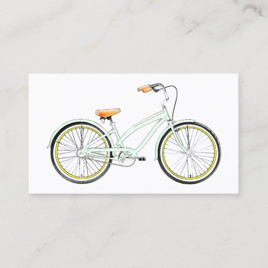 carte de visite vélo rétro (Devant)