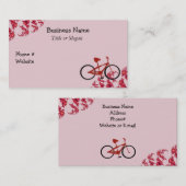 Carte De Visite Vélo rouge (Devant / Derrière)