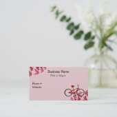 Carte De Visite Vélo rouge (Debout devant)