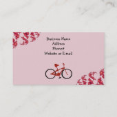 Carte De Visite Vélo rouge (Dos)