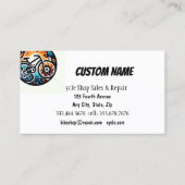 Carte De Visite Vélo Vélo Vente et réparation (Devant)