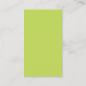 Carte De Visite Vélo vert Mod Kiwi (Dos)