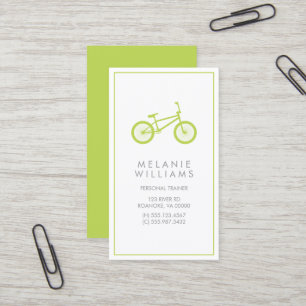 Carte De Visite Vélo vert Mod Kiwi