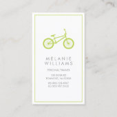Carte De Visite Vélo vert Mod Kiwi (Devant)