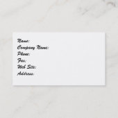 Carte De Visite Vélos classiques (Dos)