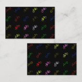 Carte De Visite Vélos colorés (Devant / Derrière)