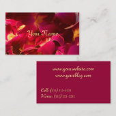 Carte De Visite Velours (Devant / Derrière)