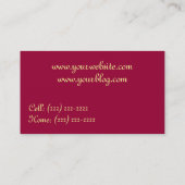 Carte De Visite Velours (Dos)