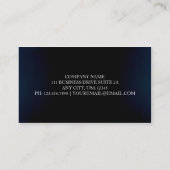 Carte De Visite Velours bleu (Dos)