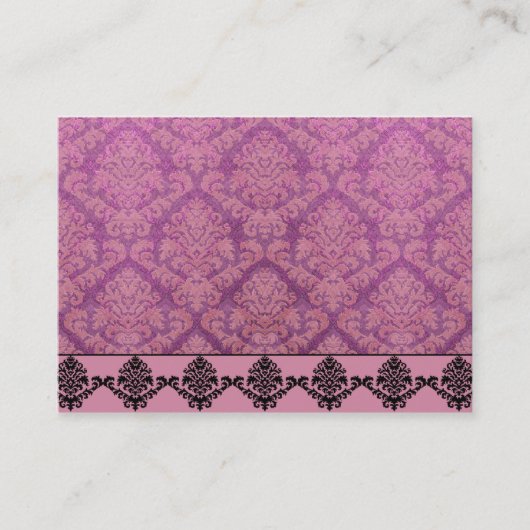 Carte De Visite Velours de coupe de damassé, DOUBLE DAMASSÉ dans (Devant)