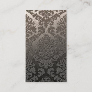 Carte De Visite Velours de coupe de damassé, remous de frime
