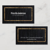 Carte De Visite Velours / Gold Frame (Devant / Derrière)