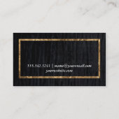 Carte De Visite Velours / Gold Frame (Dos)