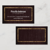 Carte De Visite Velours / Gold Frame (Devant / Derrière)