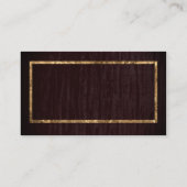 Carte De Visite Velours / Gold Frame (Dos)