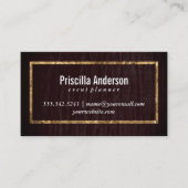 Carte De Visite Velours / Gold Frame (Devant)