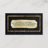 Carte De Visite Velours / Huile d'or brossé (Dos)