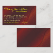 Carte De Visite velours paisley (Devant / Derrière)