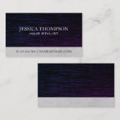 Carte De Visite Velours violet (Devant / Derrière)