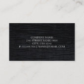 Carte De Visite Velvet | Black (Dos)