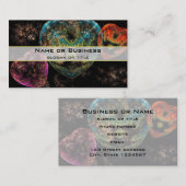 Carte De Visite Velvet de Steampunk Orné Coeurs texturés (Devant / Derrière)