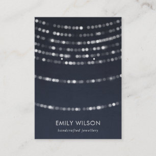 CARTE DE VISITE VELVET NAVY STRING LIGHTS STUD EARRÊT EARRÊT 