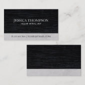 Carte De Visite Velvet noir (Devant / Derrière)