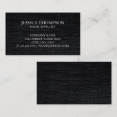 Carte De Visite Velvet noir (Devant / Derrière)