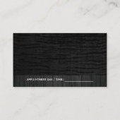 Carte De Visite Velvet noir | Découpe en bois (Dos)